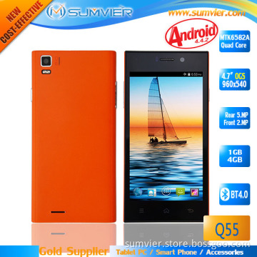 4.7" Qhd IPS LCD 960*540 Mt6582A Quad Core Android Phone (Q55)